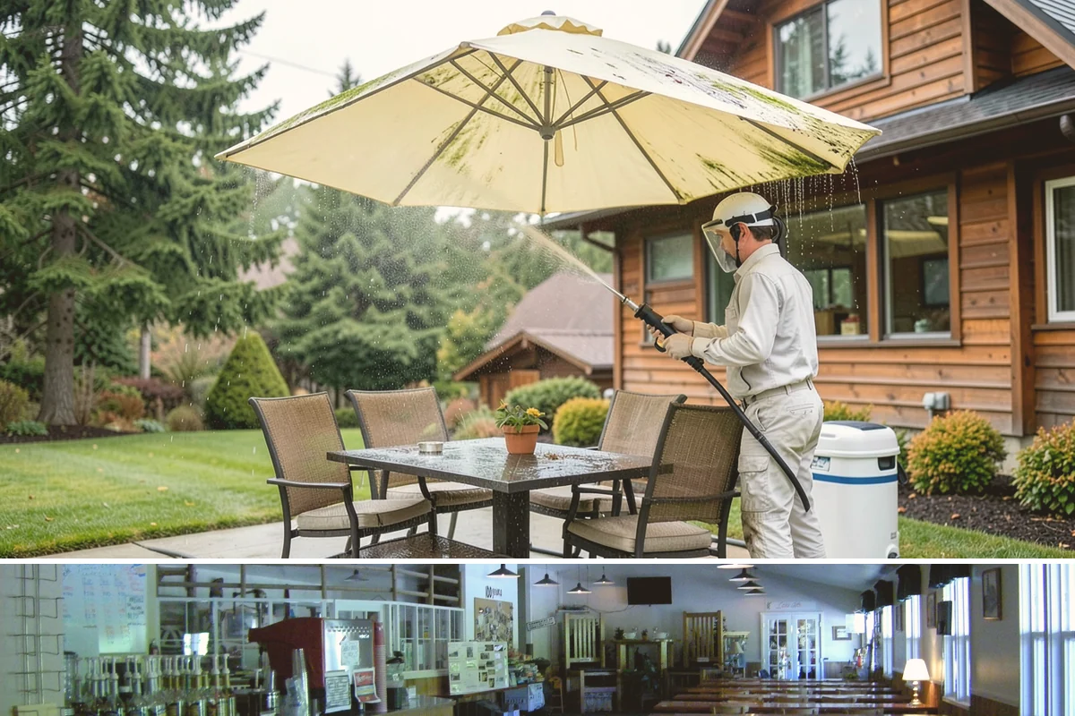 Hot Water Pressure Washing in Black Diamond, King County, WA - Available year-round, and particularly useful in cold months when heated water outperforms cold rinsing on stubborn grime.