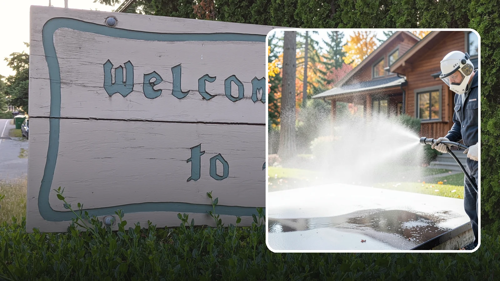 Hot Water Pressure Washing in Brier, Snohomish County, WA - Hot water pressure washing uses heated water to cut through grease, oil, and stubborn grime that cold water cannot lift.