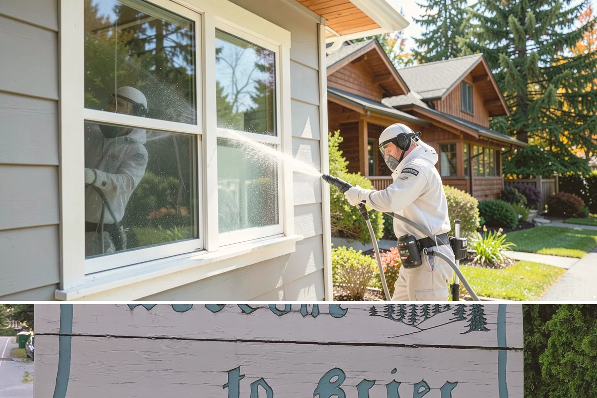 Hot Water Pressure Washing in Brier, Snohomish County, WA - Available year-round, and particularly useful in cold months when heated water outperforms cold rinsing on stubborn grime.