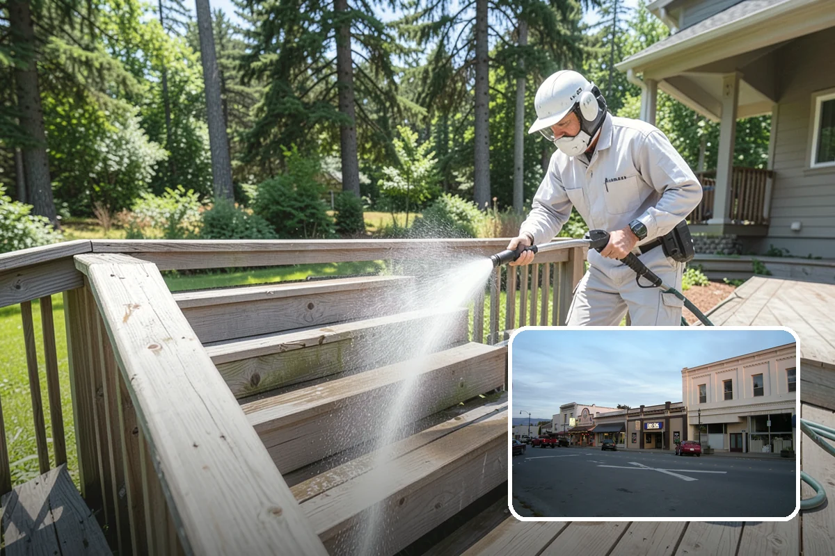 Hot Water Pressure Washing in Burlington, Skagit County, WA - Cuts through grease and oil that cold water leaves behind