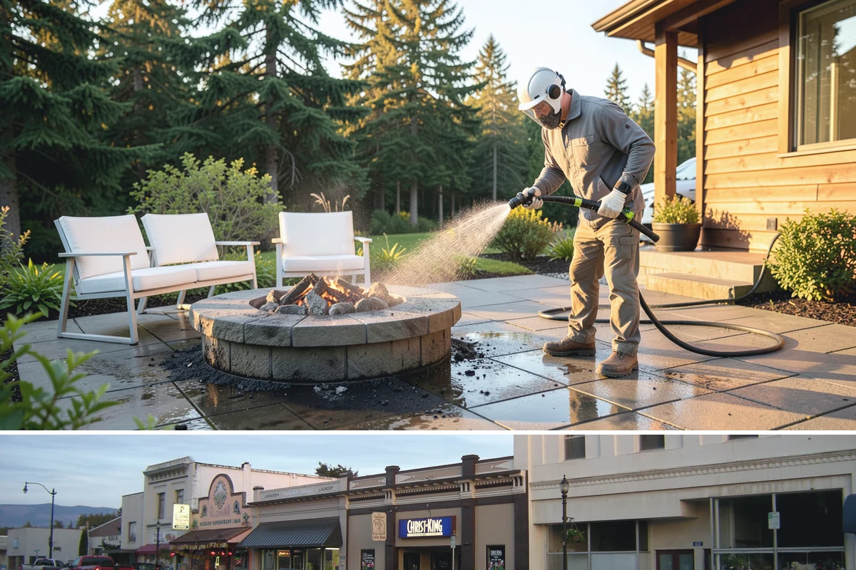 Hot Water Pressure Washing in Burlington, Skagit County, WA - Available year-round, and particularly useful in cold months when heated water outperforms cold rinsing on stubborn grime.