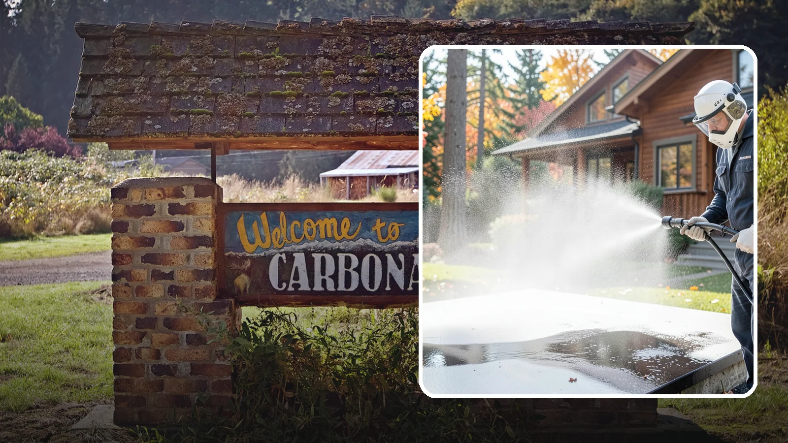 Hot Water Pressure Washing in Carbonado, Pierce County, WA - Hot water pressure washing uses heated water to cut through grease, oil, and stubborn grime that cold water cannot lift.