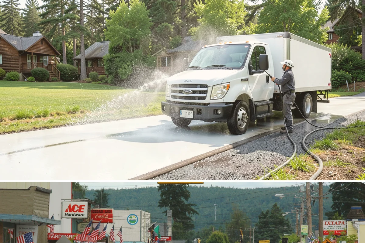 Hot Water Pressure Washing in Carnation, King County, WA - Available year-round, and particularly useful in cold months when heated water outperforms cold rinsing on stubborn grime.