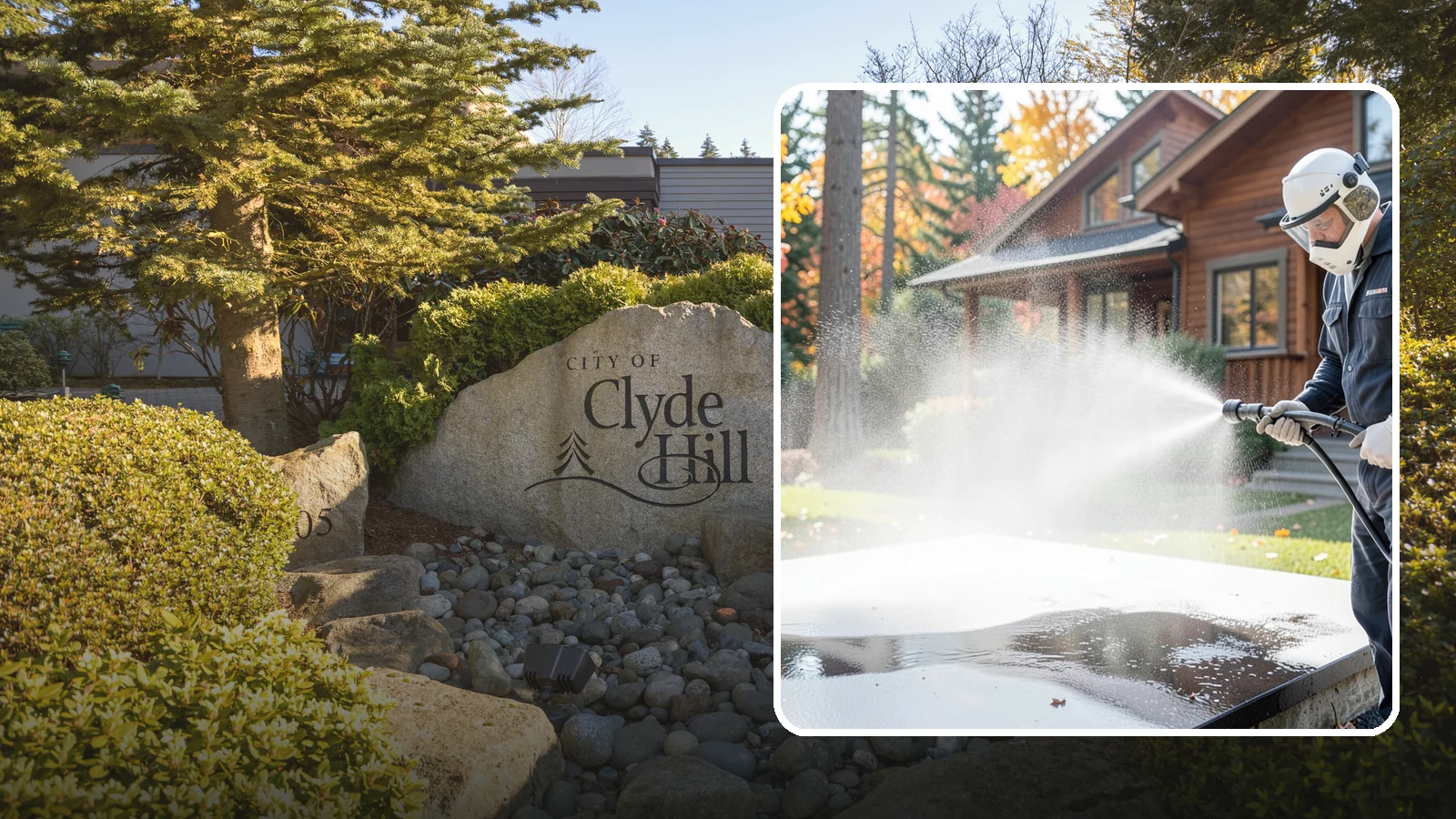 Hot Water Pressure Washing in Clyde Hill, King County, WA - Hot water pressure washing uses heated water to cut through grease, oil, and stubborn grime that cold water cannot lift.