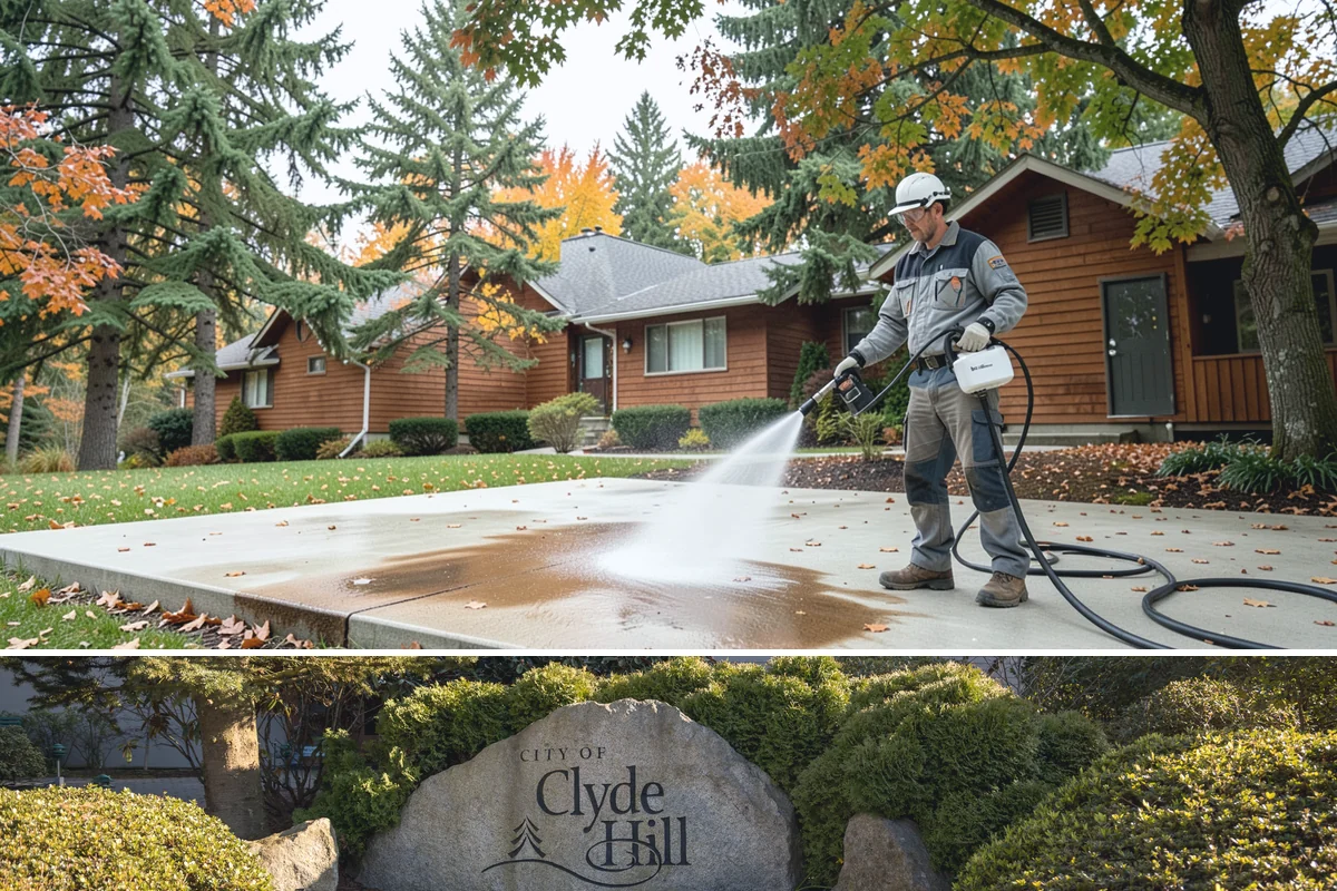 Hot Water Pressure Washing in Clyde Hill, King County, WA - Available year-round, and particularly useful in cold months when heated water outperforms cold rinsing on stubborn grime.
