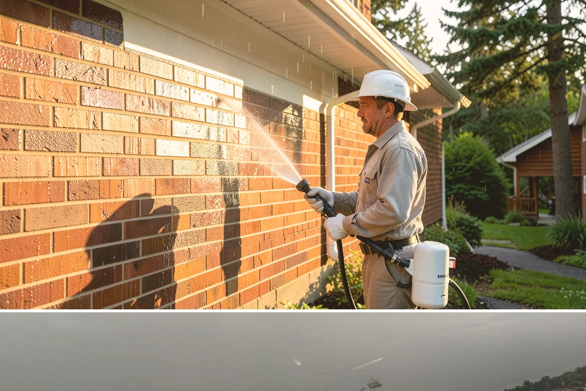 Hot Water Pressure Washing in Des Moines, King County, WA - Available year-round, and particularly useful in cold months when heated water outperforms cold rinsing on stubborn grime.