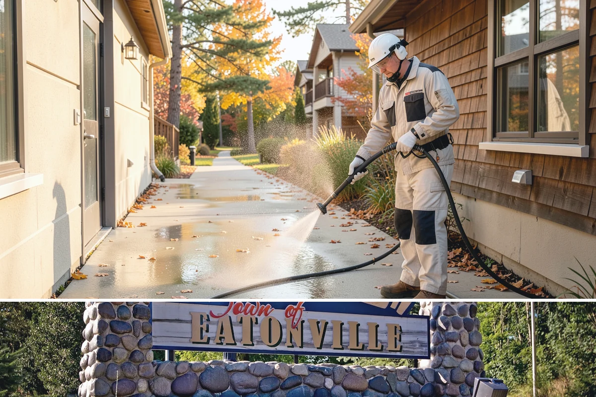 Hot Water Pressure Washing in Eatonville, Pierce County, WA - Available year-round, and particularly useful in cold months when heated water outperforms cold rinsing on stubborn grime.