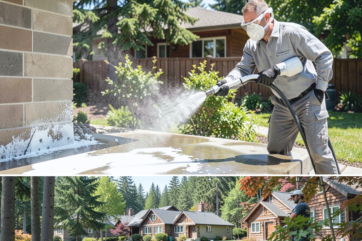 Hot Water Pressure Washing in Edgewood, Pierce County, WA - Available year-round, and particularly useful in cold months when heated water outperforms cold rinsing on stubborn grime.