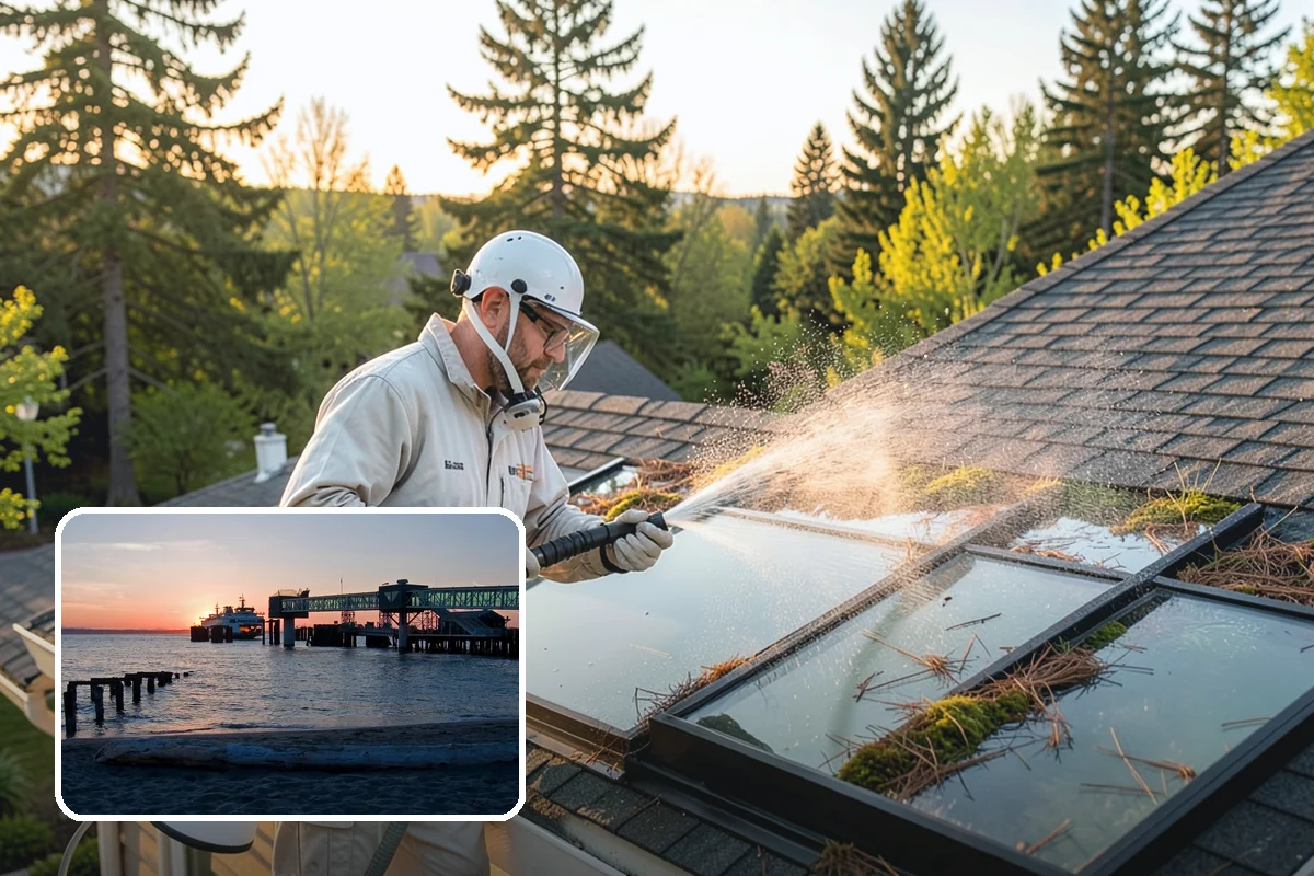 Hot Water Pressure Washing in Edmonds, Snohomish County, WA - Cuts through grease and oil that cold water leaves behind