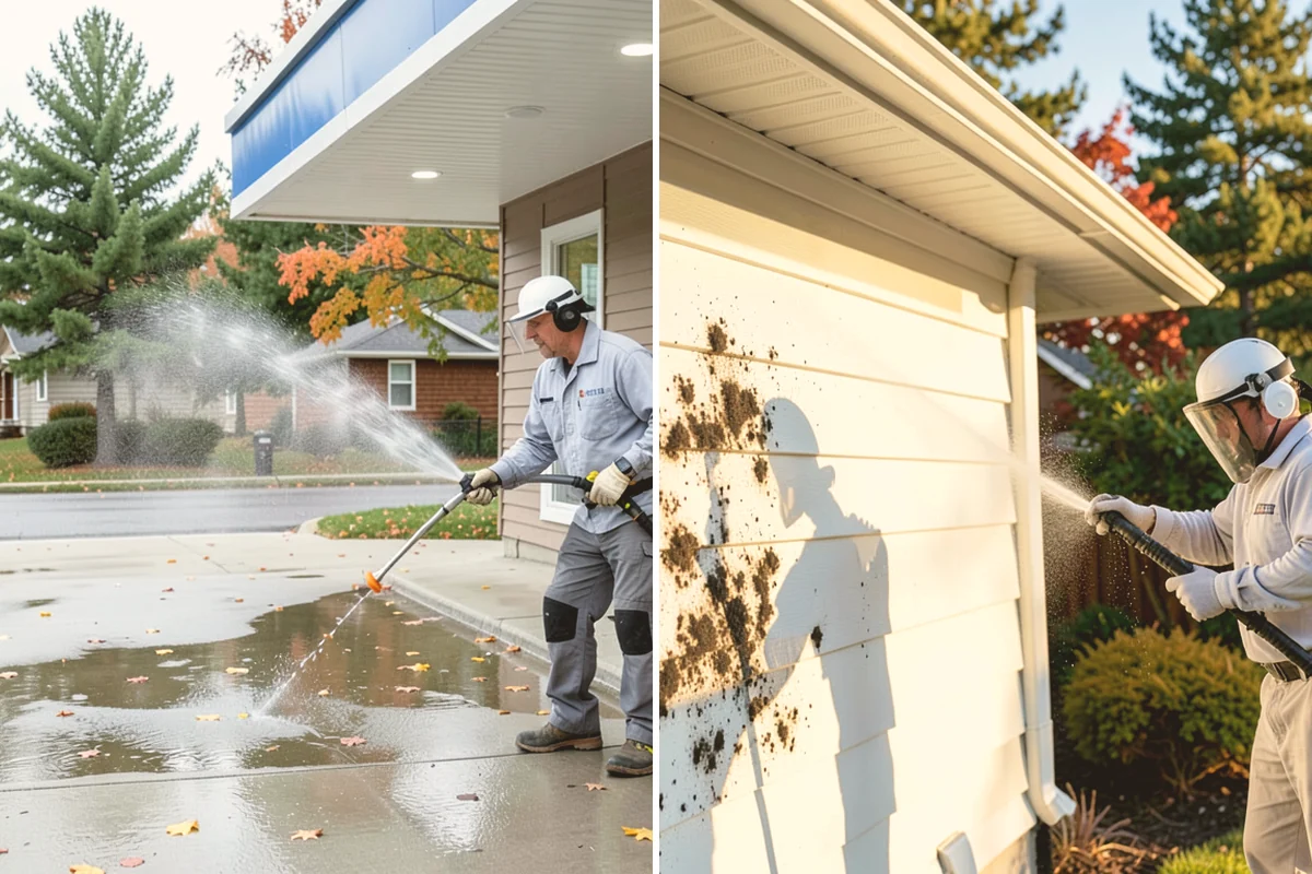 Hot Water Pressure Washing in Edmonds, Snohomish County, WA - Identify the grease, oil, or heavy residue to be removed