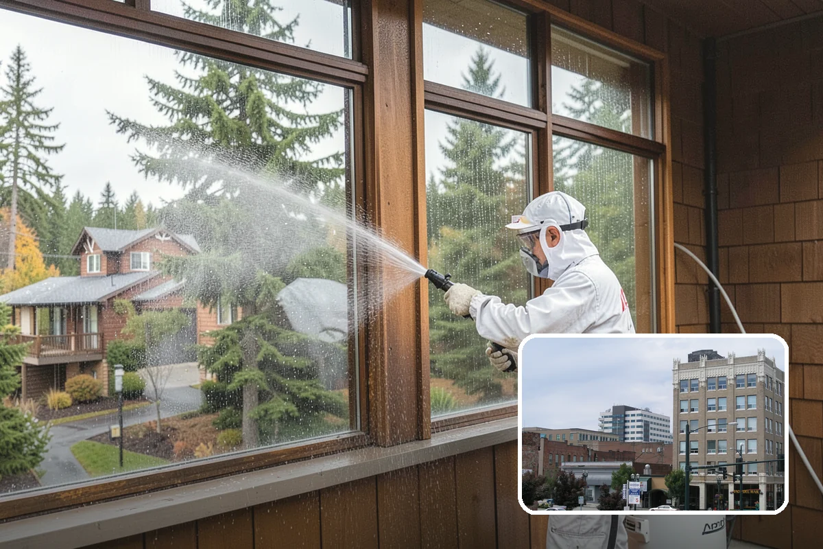 Hot Water Pressure Washing in Everett, Snohomish County, WA - Cuts through grease and oil that cold water leaves behind