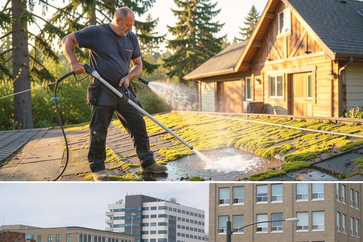 Hot Water Pressure Washing in Everett, Snohomish County, WA - Available year-round, and particularly useful in cold months when heated water outperforms cold rinsing on stubborn grime.