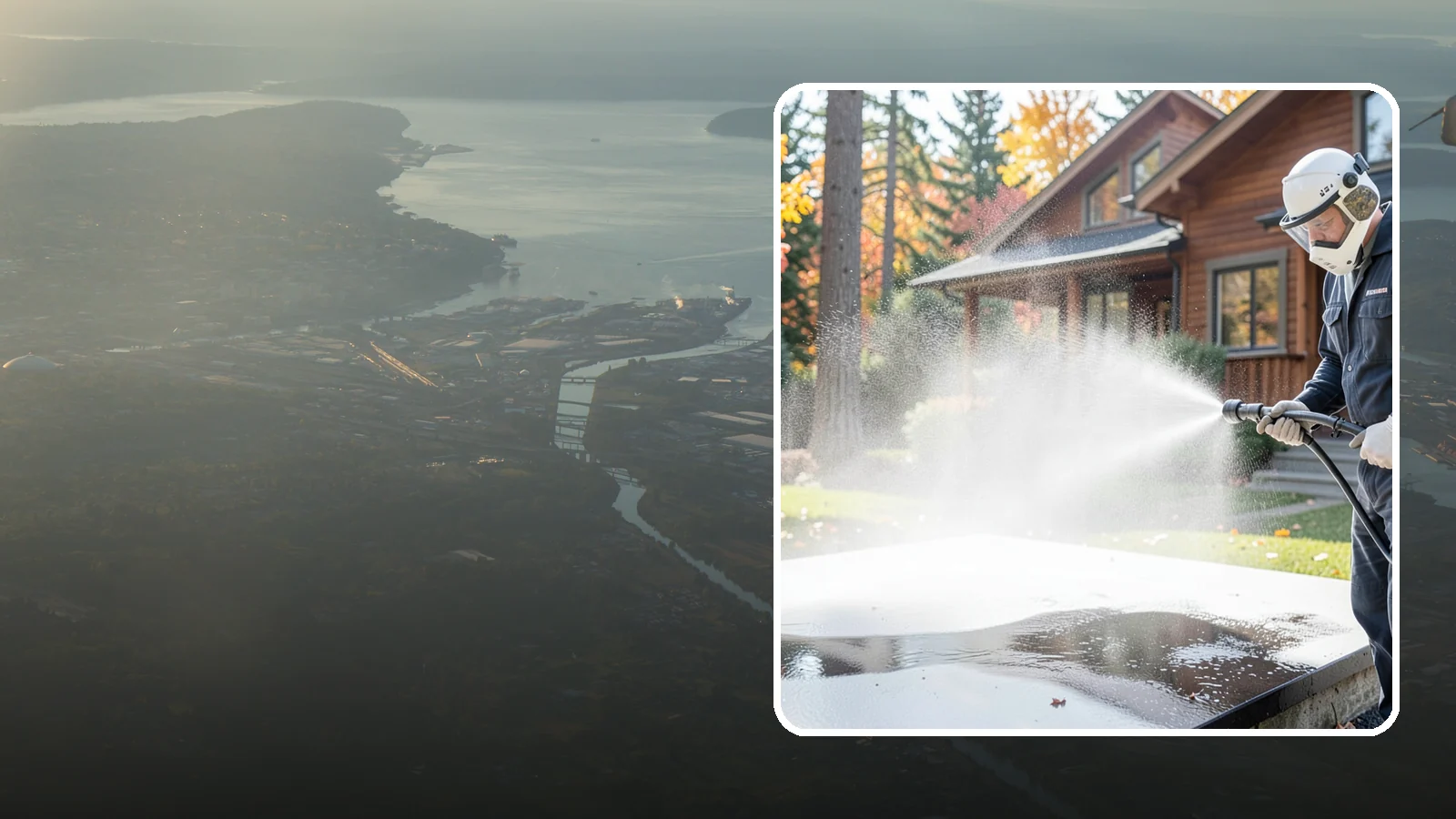 Hot Water Pressure Washing in Fife, Pierce County, WA - Hot water pressure washing uses heated water to cut through grease, oil, and stubborn grime that cold water cannot lift.
