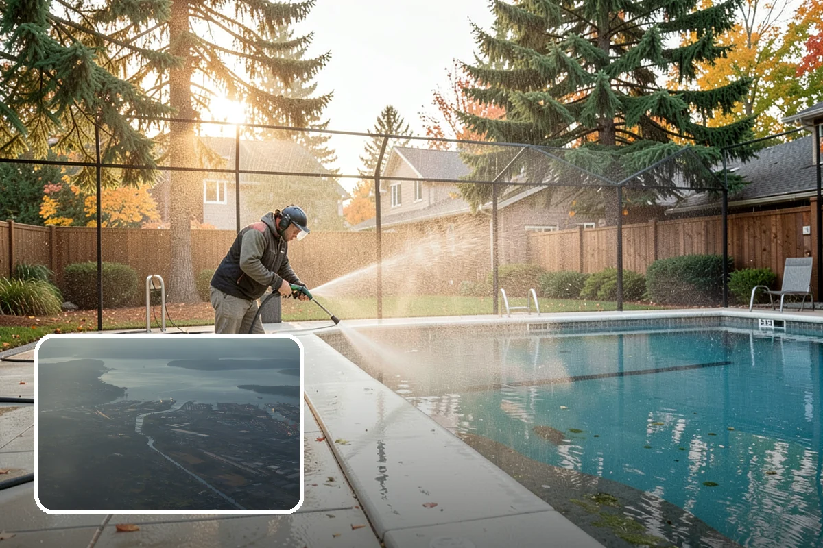 Hot Water Pressure Washing in Fife, Pierce County, WA - Cuts through grease and oil that cold water leaves behind