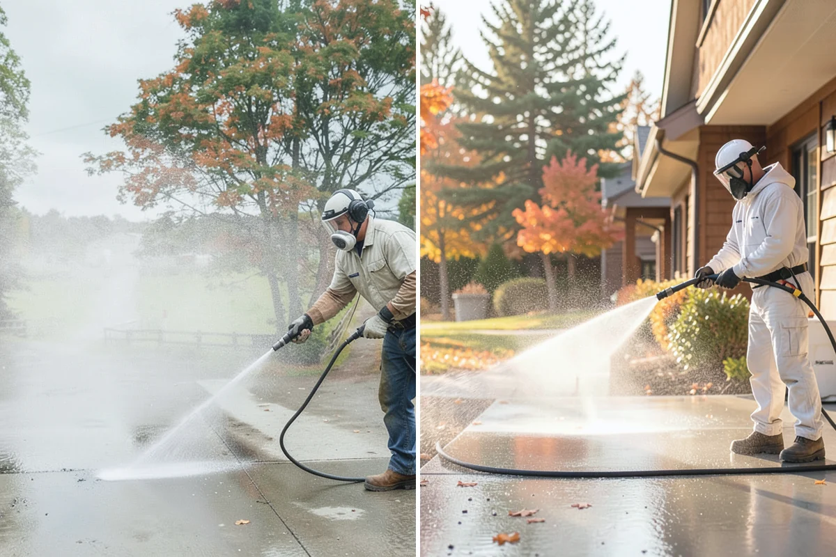 Hot Water Pressure Washing in Gold Bar, Snohomish County, WA - Identify the grease, oil, or heavy residue to be removed