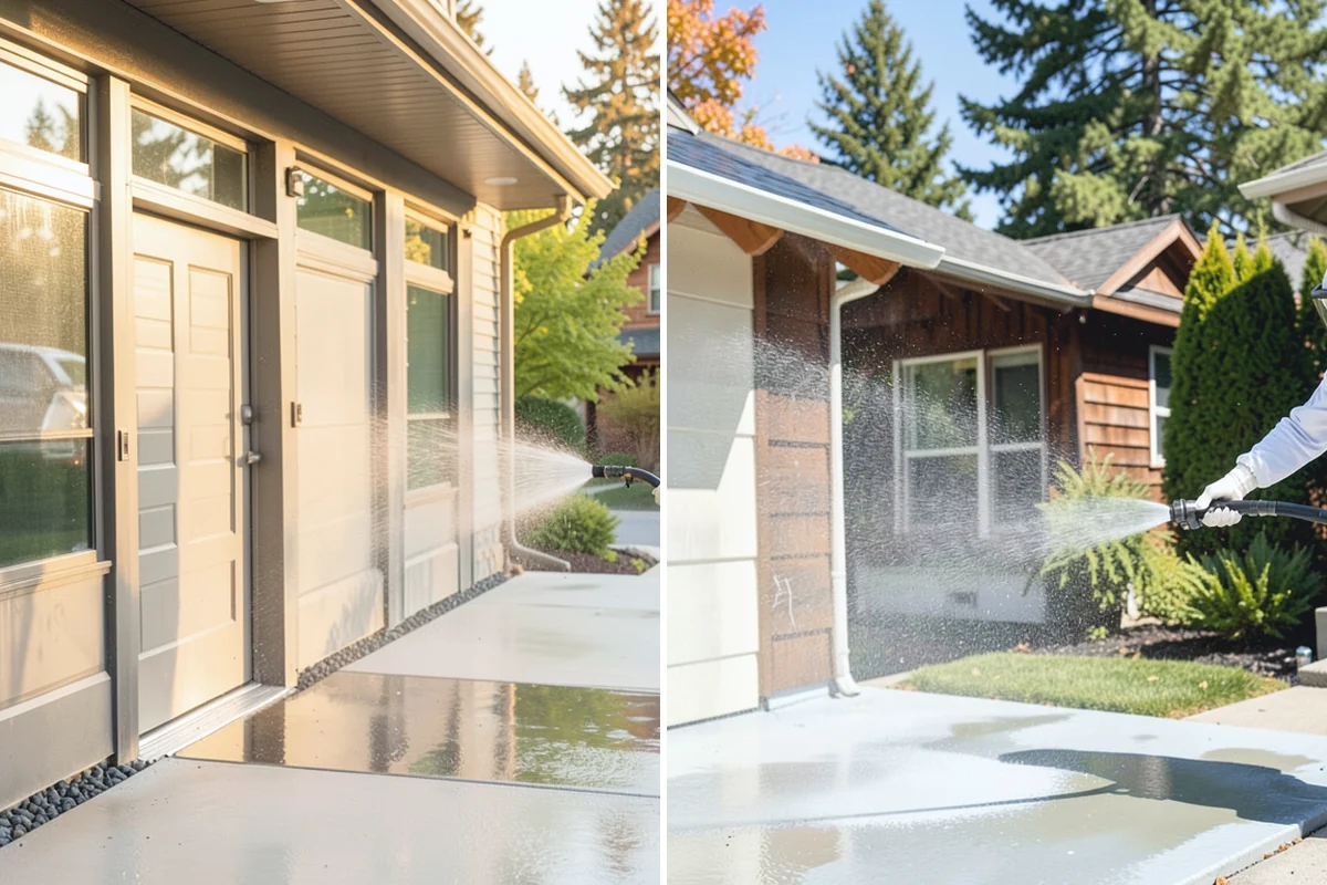Hot Water Pressure Washing in Granite Falls, Snohomish County, WA - Identify the grease, oil, or heavy residue to be removed