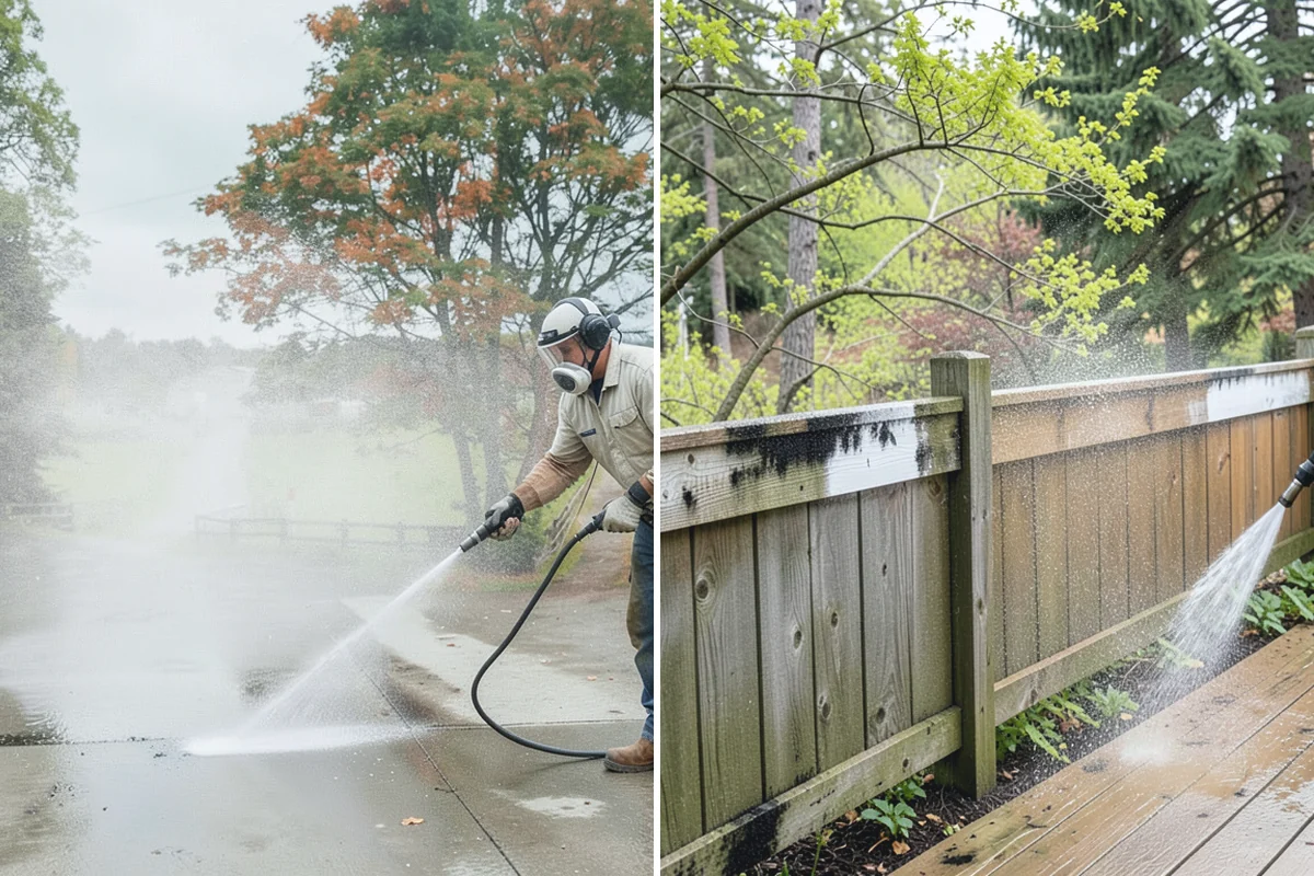 Hot Water Pressure Washing in Hamilton, Skagit County, WA - Identify the grease, oil, or heavy residue to be removed