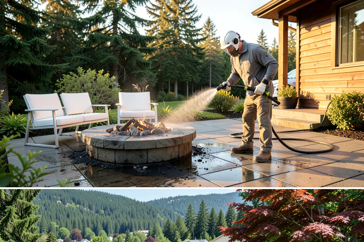 Hot Water Pressure Washing in Index, Snohomish County, WA - Available year-round, and particularly useful in cold months when heated water outperforms cold rinsing on stubborn grime.