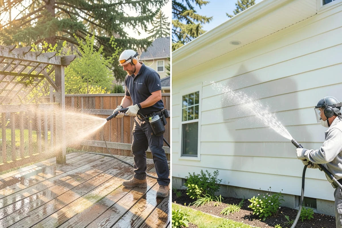 Hot Water Pressure Washing in Issaquah, King County, WA - Identify the grease, oil, or heavy residue to be removed