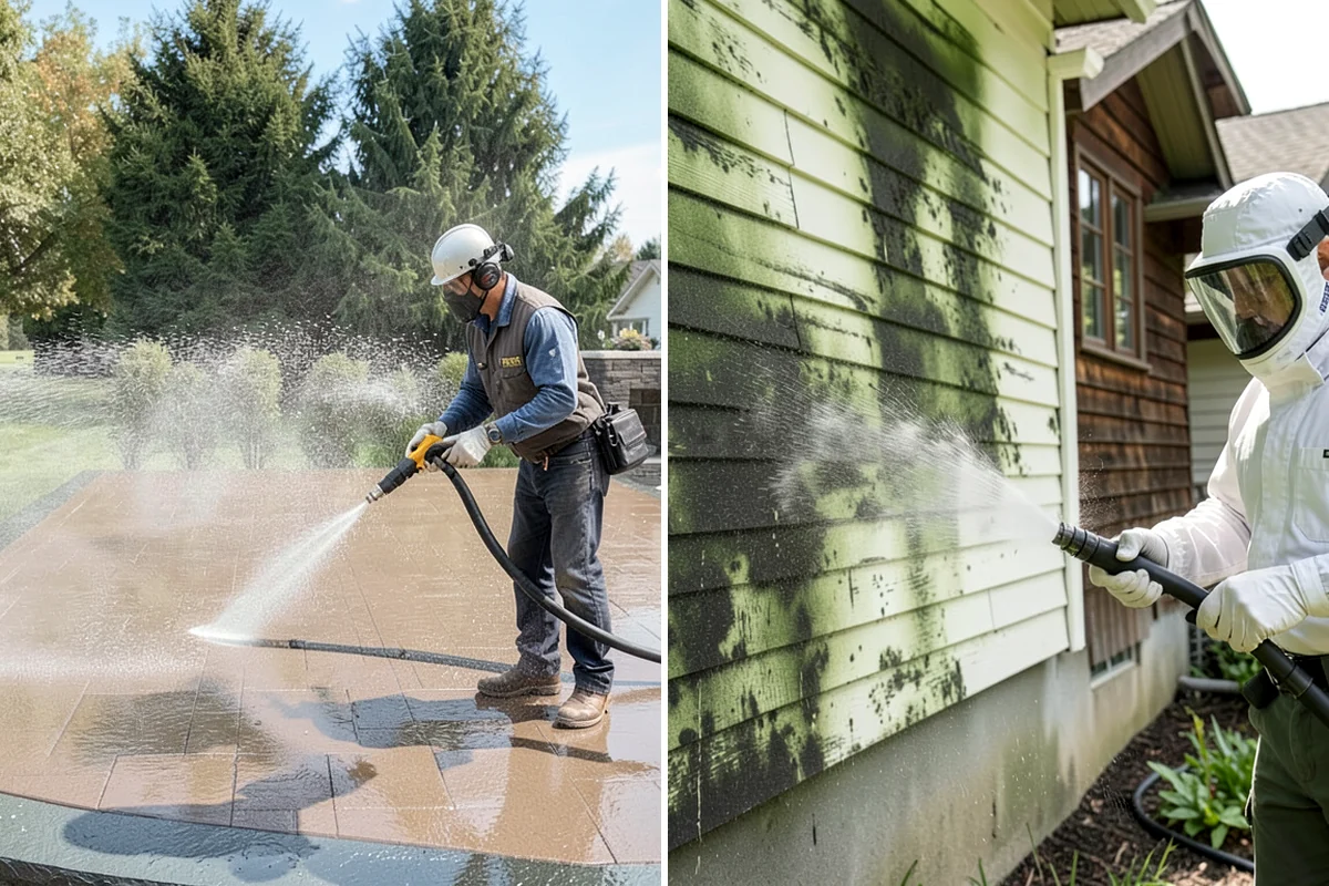 Hot Water Pressure Washing in Kenmore, King County, WA - Identify the grease, oil, or heavy residue to be removed