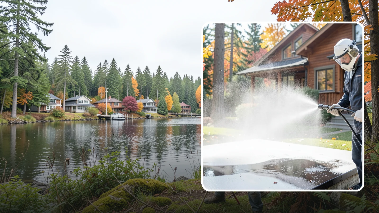 Hot Water Pressure Washing in La Conner, Skagit County, WA - Hot water pressure washing uses heated water to cut through grease, oil, and stubborn grime that cold water cannot lift.
