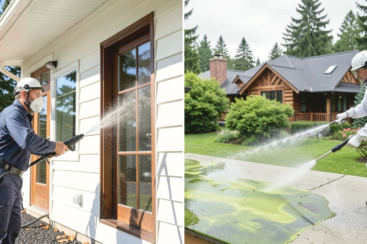 Hot Water Pressure Washing in La Conner, Skagit County, WA - Identify the grease, oil, or heavy residue to be removed