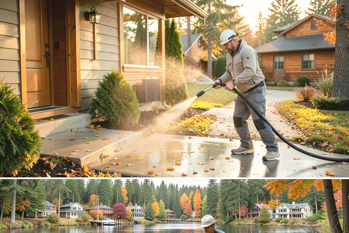 Hot Water Pressure Washing in La Conner, Skagit County, WA - Available year-round, and particularly useful in cold months when heated water outperforms cold rinsing on stubborn grime.