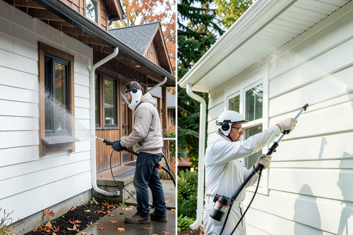 Hot Water Pressure Washing in Lake Forest Park, King County, WA - Identify the grease, oil, or heavy residue to be removed