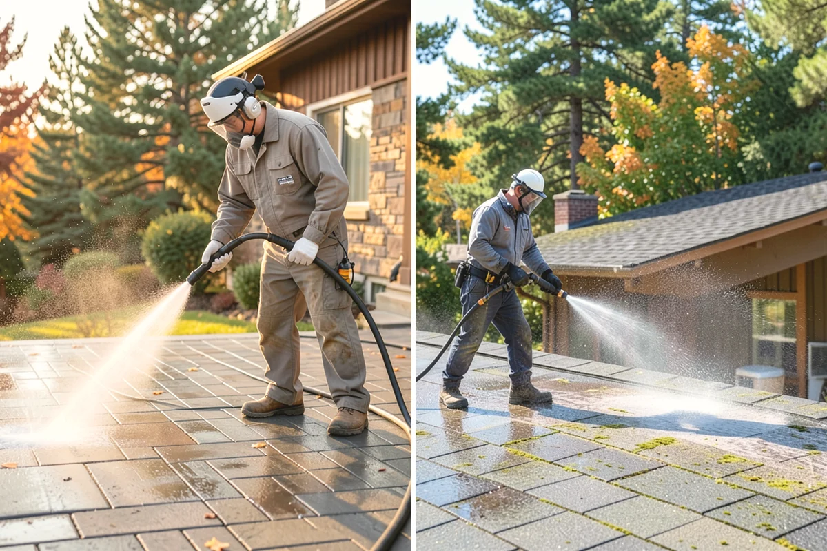 Hot Water Pressure Washing in Lake Stevens, Snohomish County, WA - Identify the grease, oil, or heavy residue to be removed
