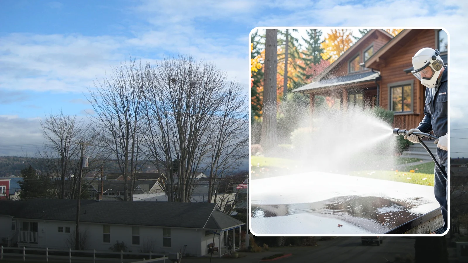 Hot Water Pressure Washing in Langley, Island County, WA - Hot water pressure washing uses heated water to cut through grease, oil, and stubborn grime that cold water cannot lift.