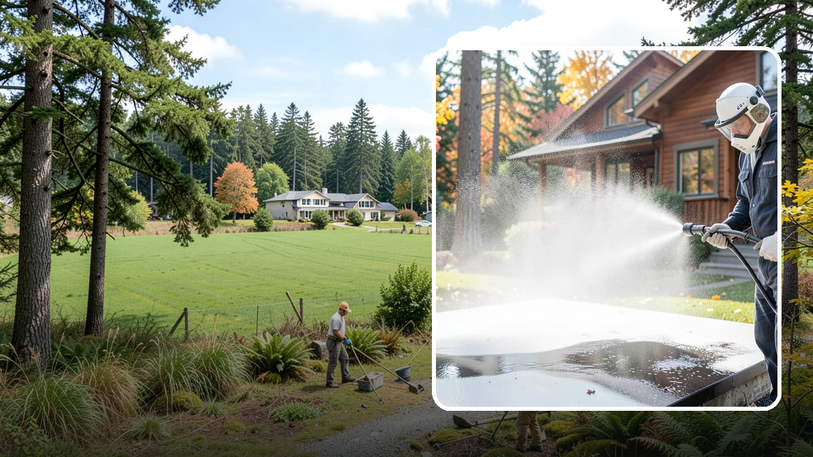 Hot Water Pressure Washing in Lyman, Skagit County, WA - Hot water pressure washing uses heated water to cut through grease, oil, and stubborn grime that cold water cannot lift.