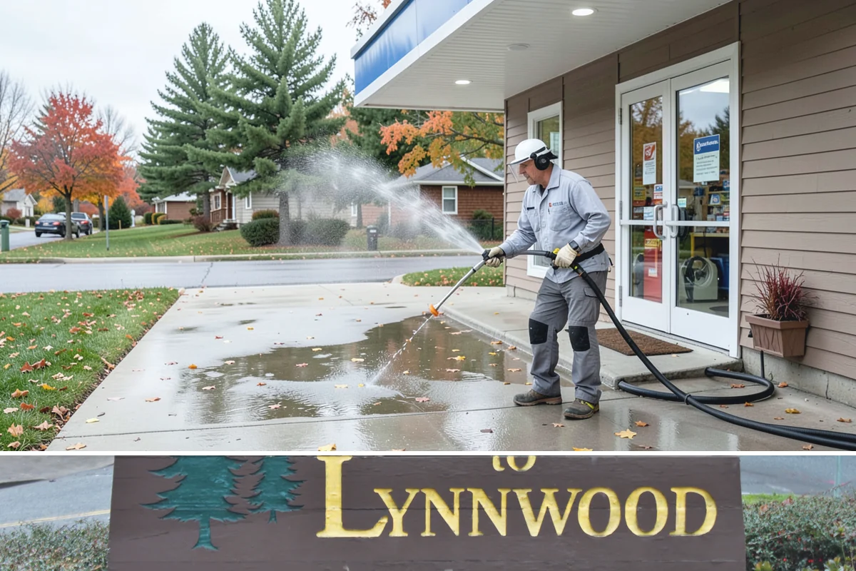 Hot Water Pressure Washing in Lynnwood, Snohomish County, WA - Available year-round, and particularly useful in cold months when heated water outperforms cold rinsing on stubborn grime.