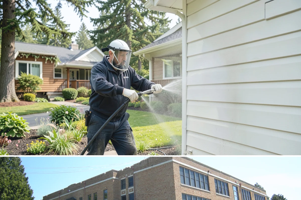 Hot Water Pressure Washing in Maple Valley, King County, WA - Available year-round, and particularly useful in cold months when heated water outperforms cold rinsing on stubborn grime.