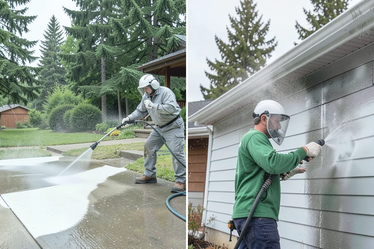 Hot Water Pressure Washing in Marysville, Snohomish County, WA - Identify the grease, oil, or heavy residue to be removed