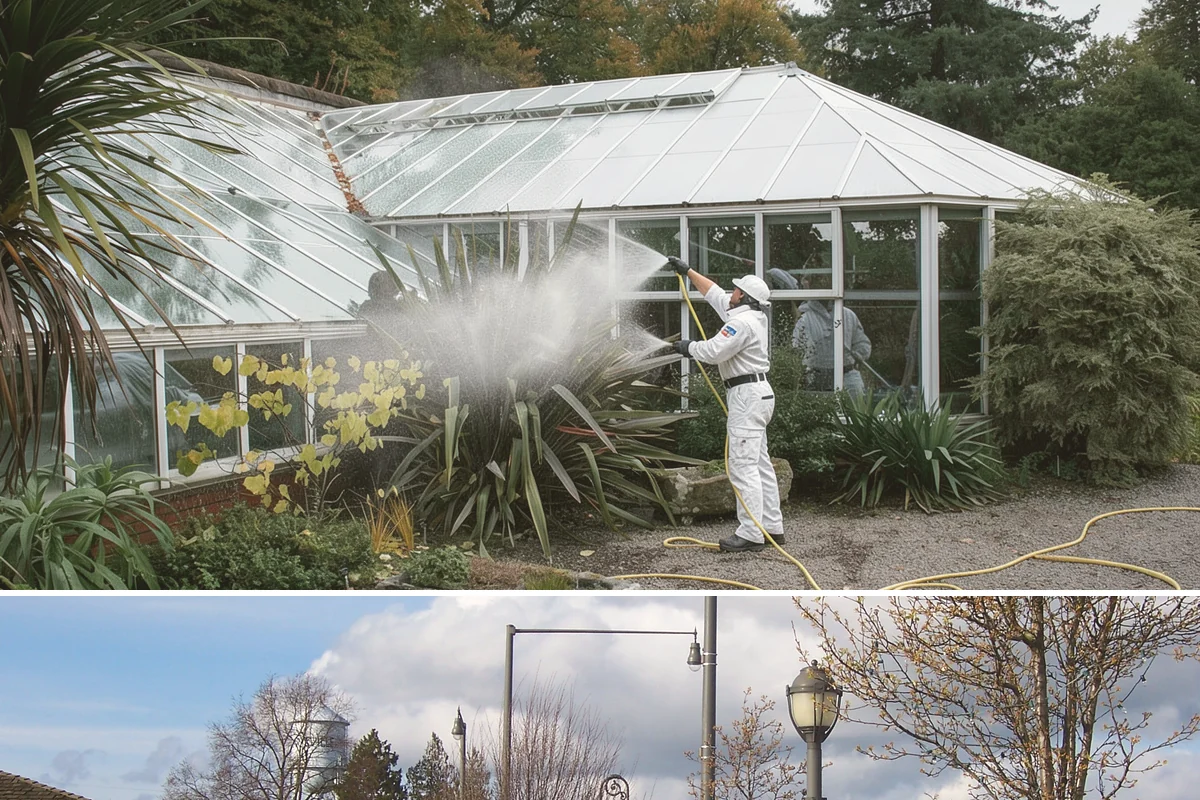 Hot Water Pressure Washing in Marysville, Snohomish County, WA - Available year-round, and particularly useful in cold months when heated water outperforms cold rinsing on stubborn grime.