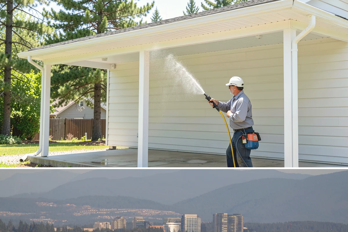 Hot Water Pressure Washing in Medina, King County, WA - Available year-round, and particularly useful in cold months when heated water outperforms cold rinsing on stubborn grime.