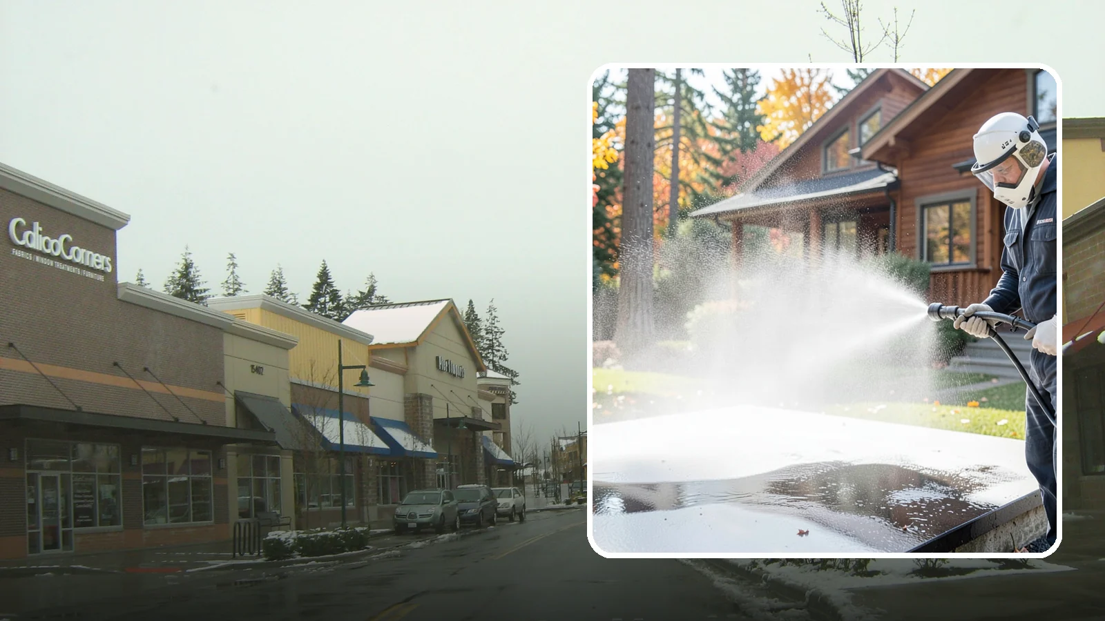 Hot Water Pressure Washing in Mill Creek, Snohomish County, WA - Hot water pressure washing uses heated water to cut through grease, oil, and stubborn grime that cold water cannot lift.