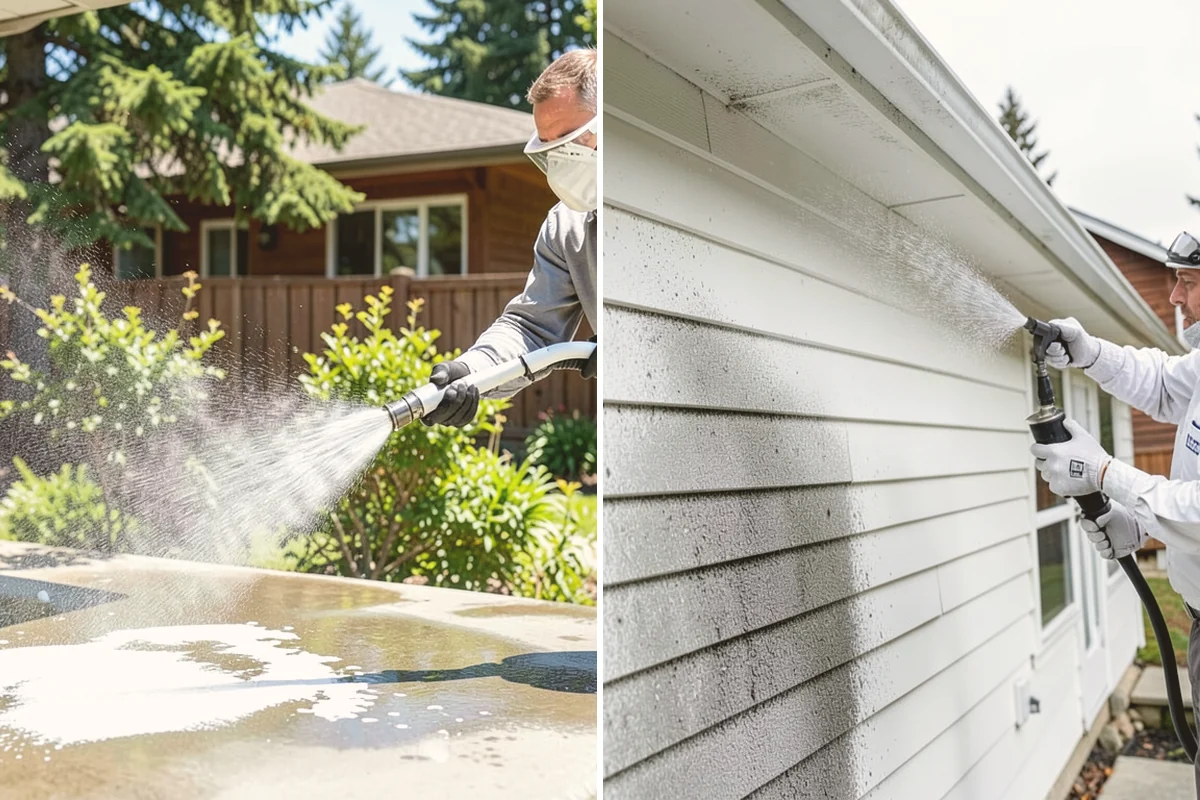 Hot Water Pressure Washing in Milton, King County, WA - Identify the grease, oil, or heavy residue to be removed