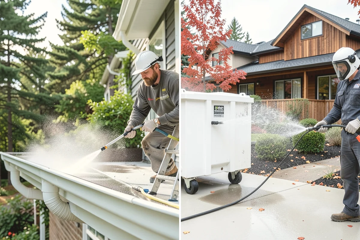 Hot Water Pressure Washing in Monroe, Snohomish County, WA - Identify the grease, oil, or heavy residue to be removed