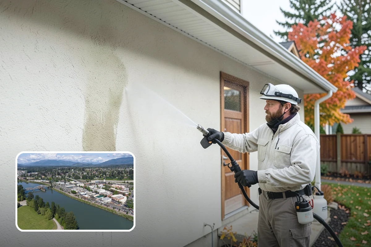 Hot Water Pressure Washing in Mount Vernon, Skagit County, WA - Cuts through grease and oil that cold water leaves behind