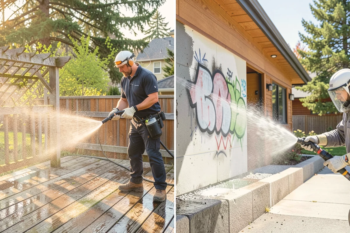 Hot Water Pressure Washing in Mount Vernon, Skagit County, WA - Identify the grease, oil, or heavy residue to be removed