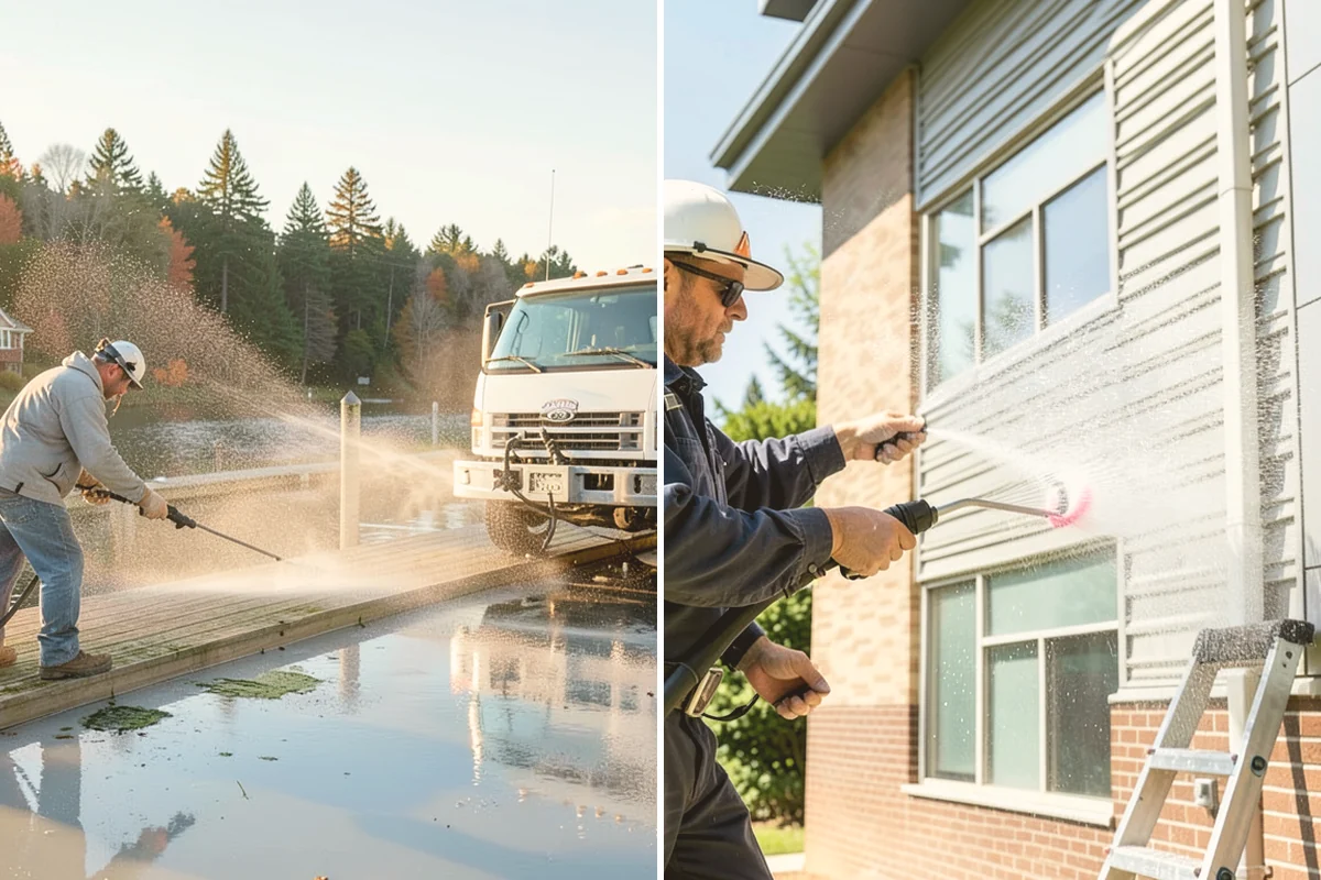Hot Water Pressure Washing in Orting, Pierce County, WA - Identify the grease, oil, or heavy residue to be removed