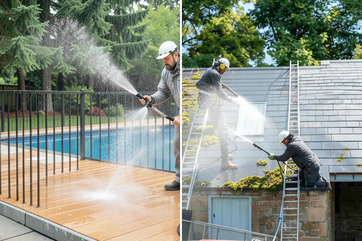 Hot Water Pressure Washing in Pacific, King County, WA - Identify the grease, oil, or heavy residue to be removed