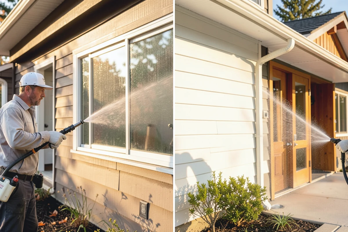 Hot Water Pressure Washing in Renton, King County, WA - Identify the grease, oil, or heavy residue to be removed
