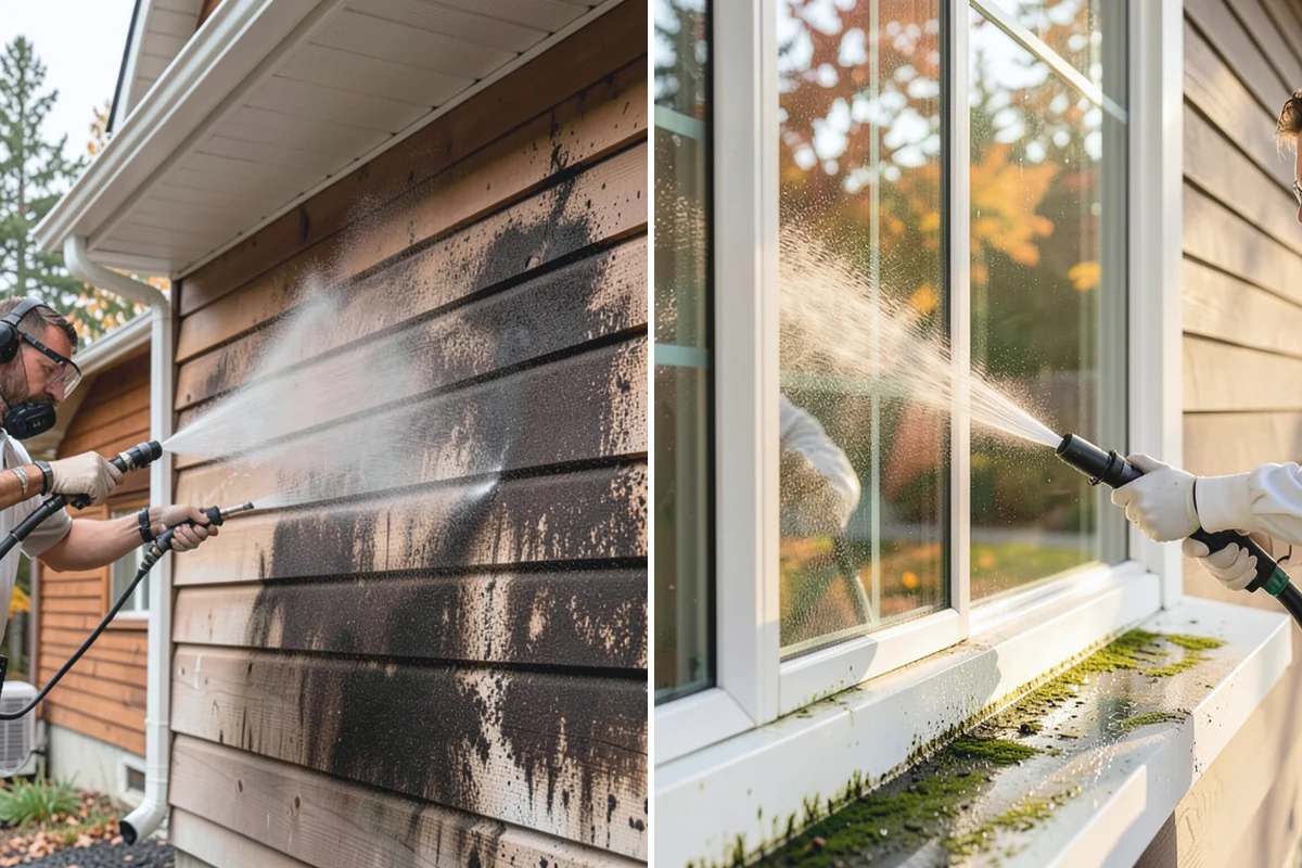 Hot Water Pressure Washing in Roy, Pierce County, WA - Identify the grease, oil, or heavy residue to be removed