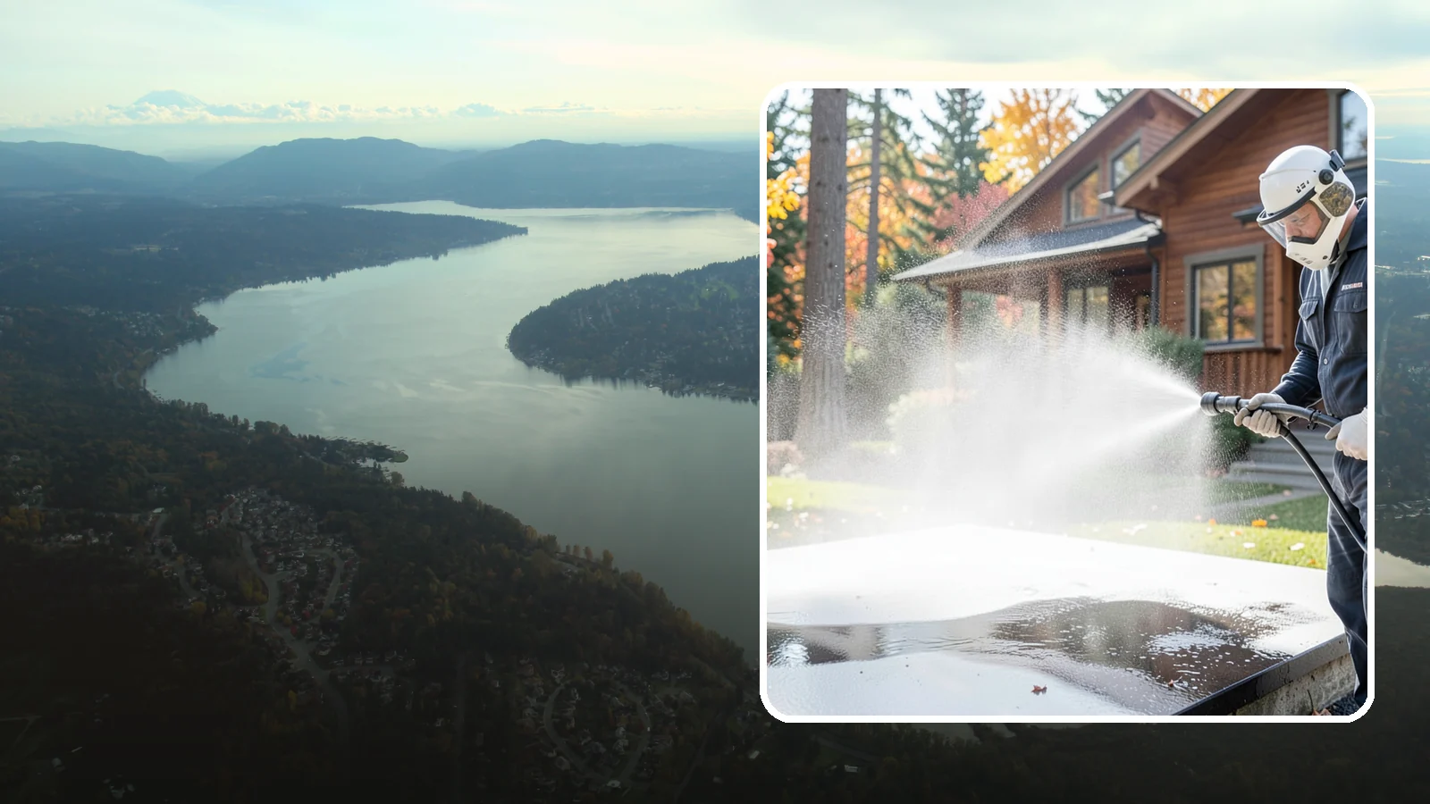 Hot Water Pressure Washing in Sammamish, King County, WA - Hot water pressure washing uses heated water to cut through grease, oil, and stubborn grime that cold water cannot lift.