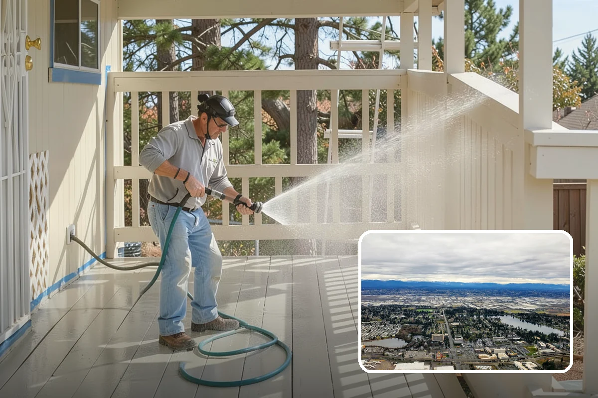 Hot Water Pressure Washing in SeaTac, King County, WA - Cuts through grease and oil that cold water leaves behind