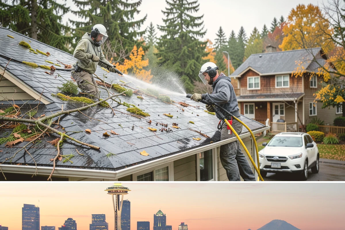 Hot Water Pressure Washing in Seattle, King County, WA - Available year-round, and particularly useful in cold months when heated water outperforms cold rinsing on stubborn grime.