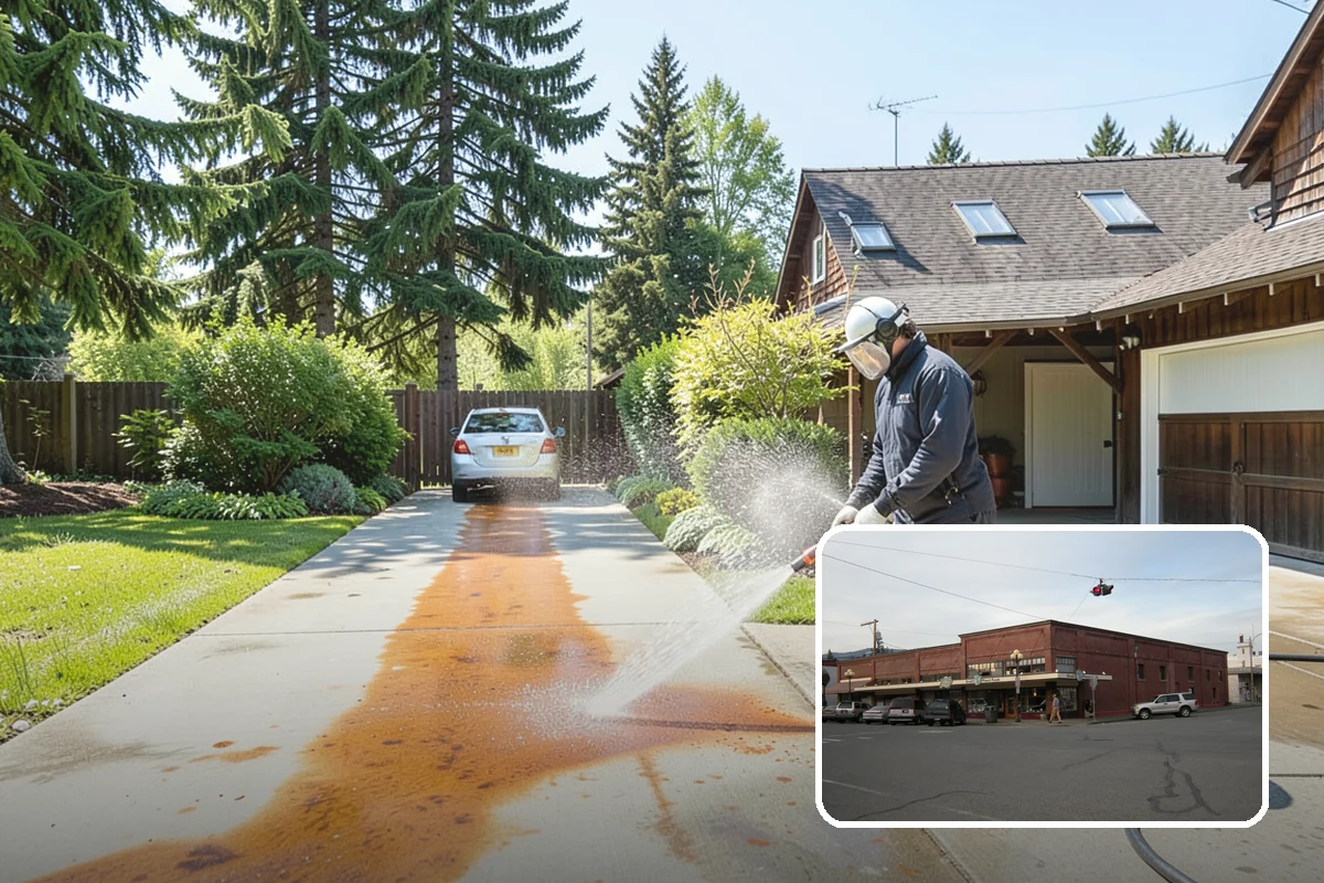 Hot Water Pressure Washing in Sedro-Woolley, Skagit County, WA - Cuts through grease and oil that cold water leaves behind