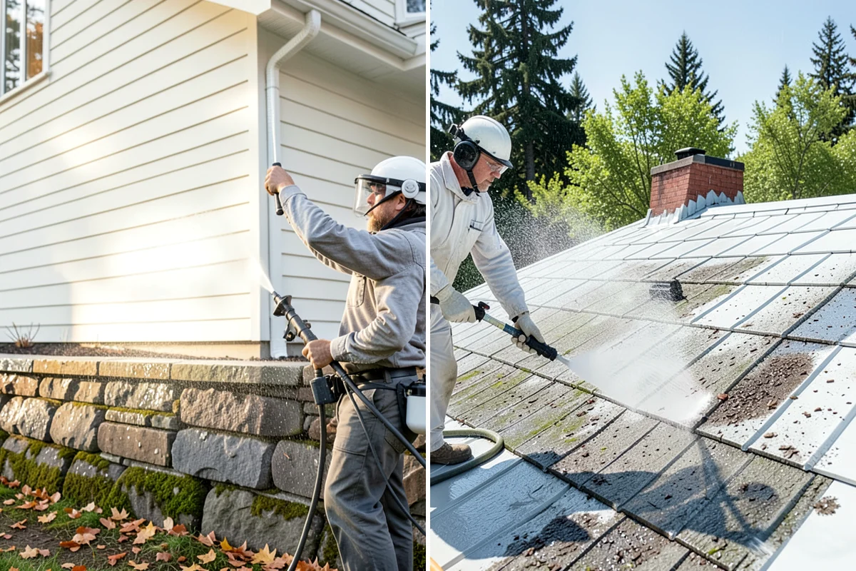 Hot Water Pressure Washing in Sedro-Woolley, Skagit County, WA - Identify the grease, oil, or heavy residue to be removed